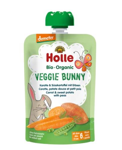 HOLLE Mus z marchewki, słodkiego ziemniaka i groszku - 100 g zdjęcie