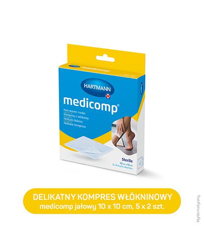 Hartmann Medicomp Kompresy z włókniny 10 cm x 10 cm, 10 sztuk zdjęcie