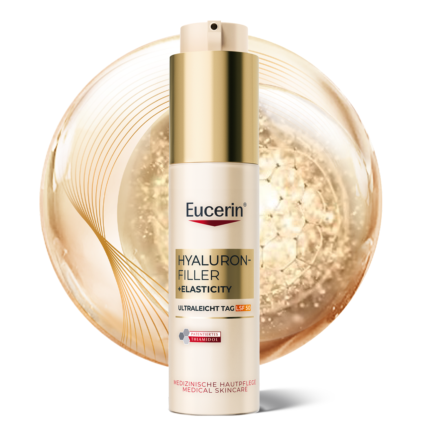 Eucerin Hyaluron-Filler + Elasticity, ultralekki krem na dzień SPF 50, 50 ml