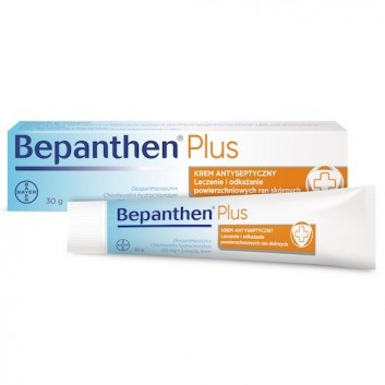Bepanthen Plus (50 mg + 5 mg)/ g krem antyseptyczny na leczenie drobnych ran 30 g