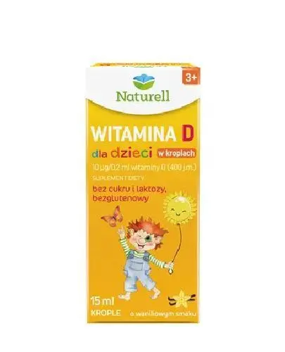 Naturell ,Witamina D dla dzieci w kroplach, 15 ml zdjęcie