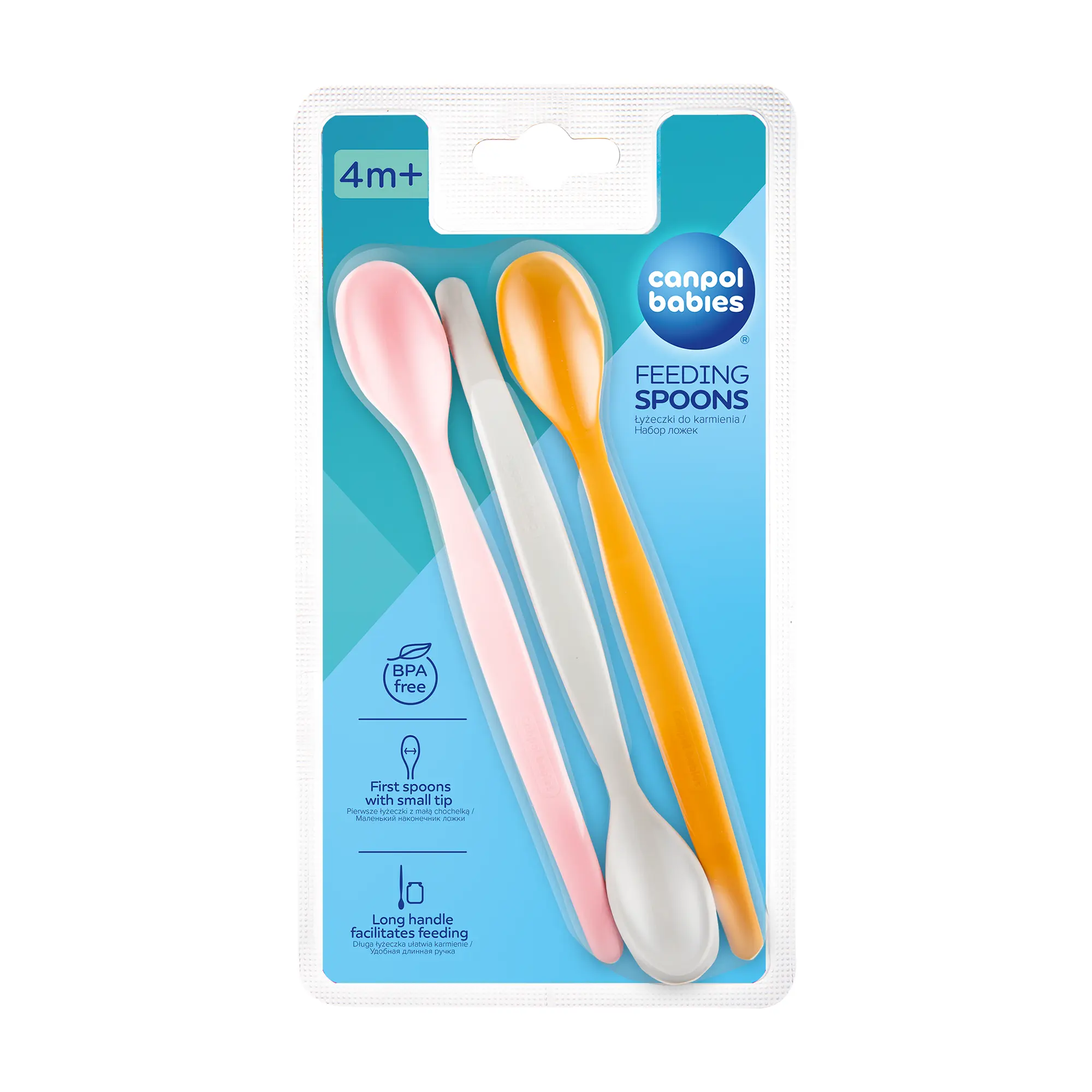 Canpol Babies Zestaw pierwszych łyżeczek do karmienia 31/419 pink - 1 sztuka