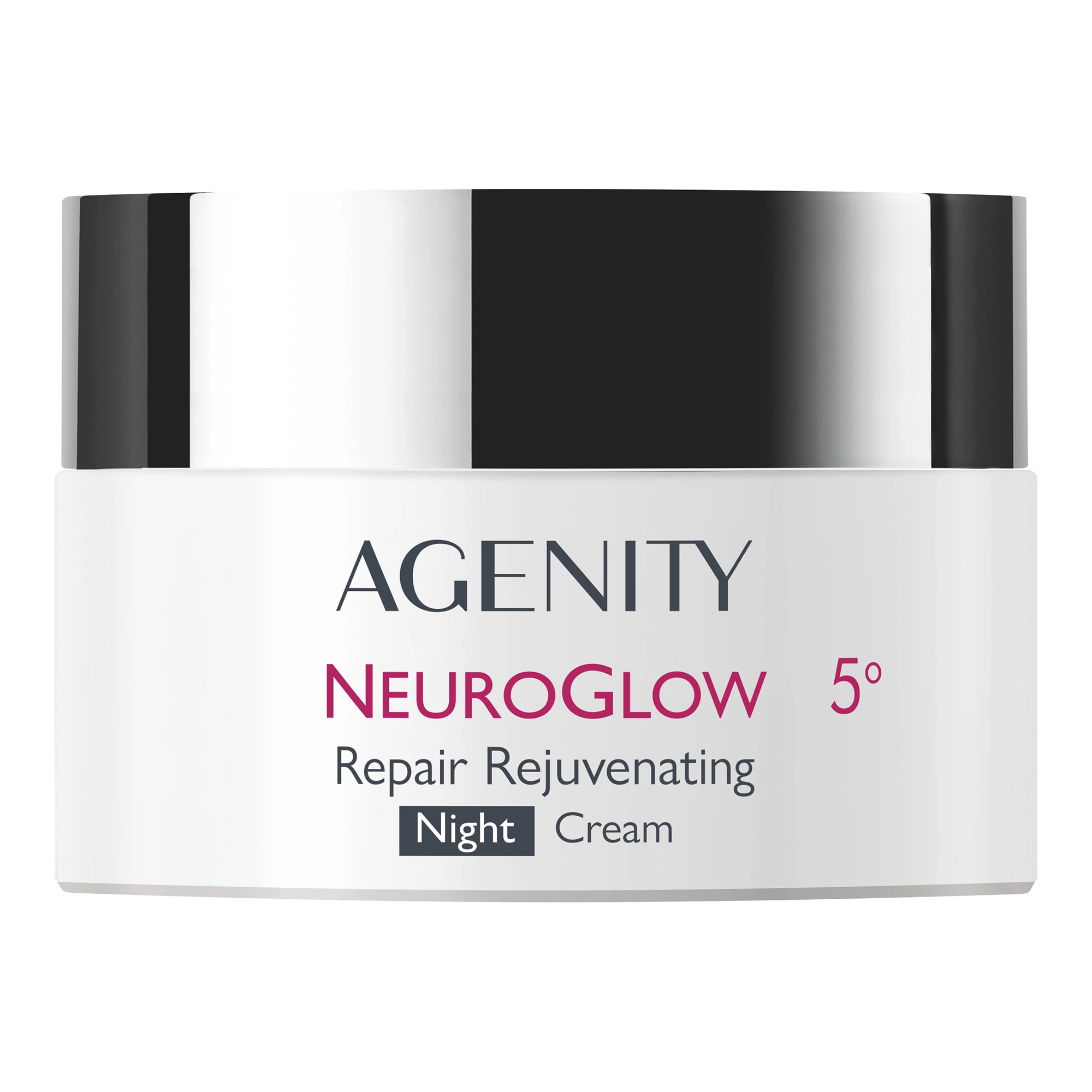 Agenity Neuroglow 5°, Krem odmładzający naprawczy na noc, 50 ml