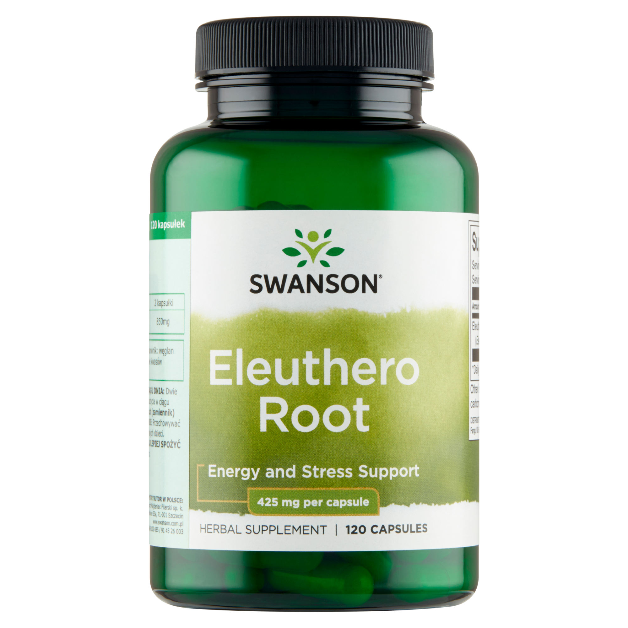 SWANSON Eleuthero Root 425 mg - 120 kaps. zdjęcie