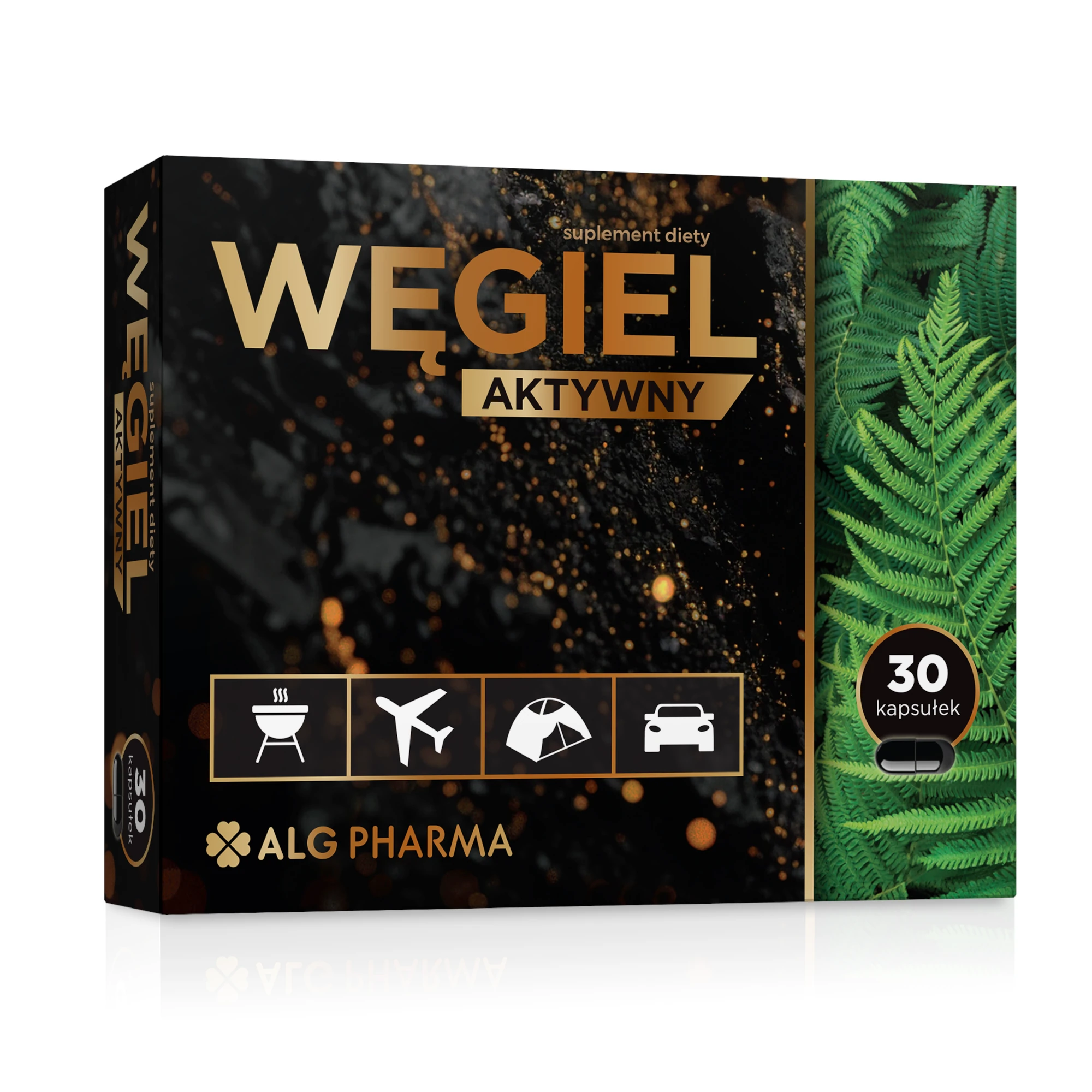 Alg Pharma Węgiel aktywny, 30 kapsułek