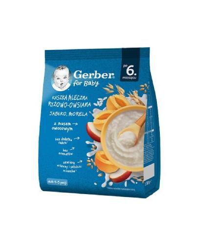 Gerber Kaszka mleczna ryżowo-owsiana jabłko morela po 6. miesiącu 160 g zdjęcie