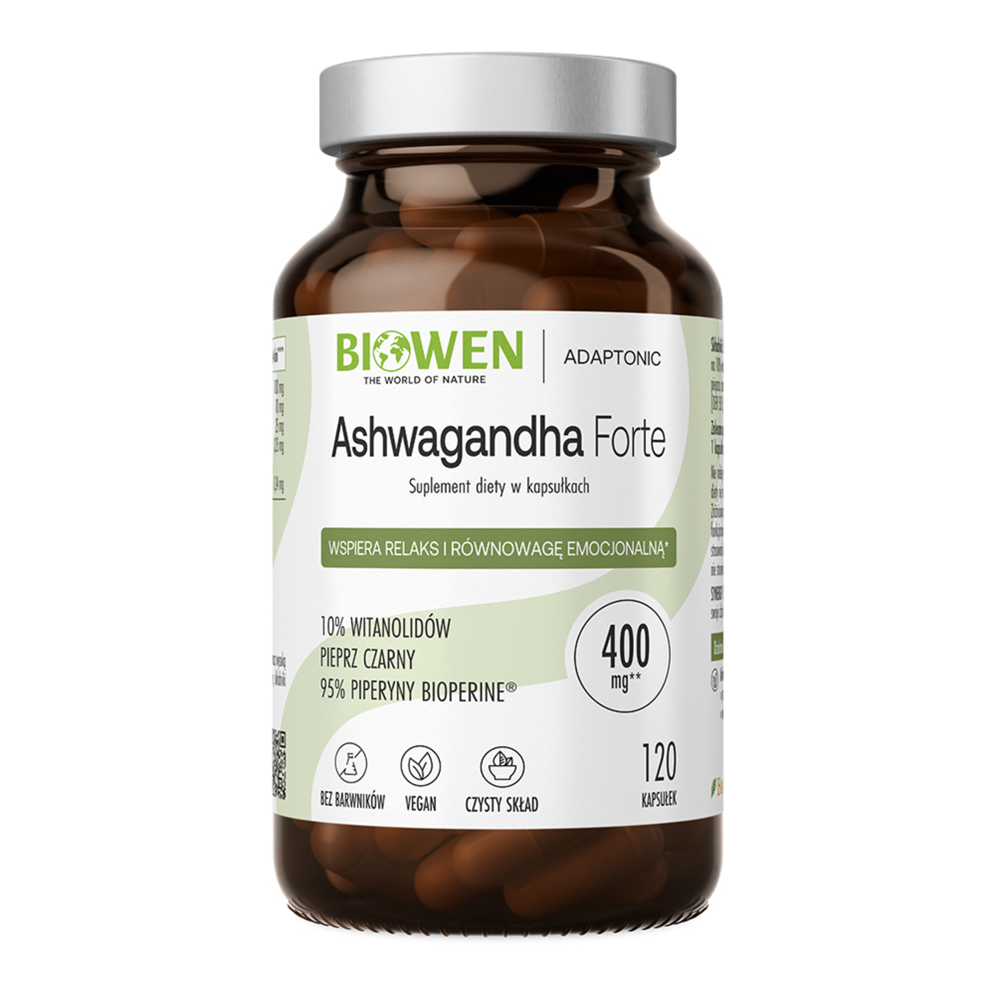 Biowen Ashwagandha Forte, 120 kapsułek zdjęcie