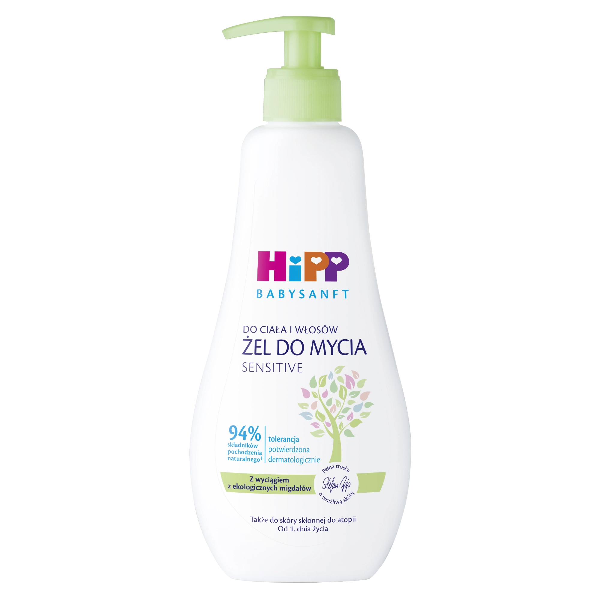 Hipp Babysanft Sensitive żel do mycia do ciała i włosów 400 ml zdjęcie