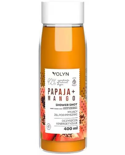 Yolyn myjący żel pod prysznic papaja + mango 400 ml zdjęcie