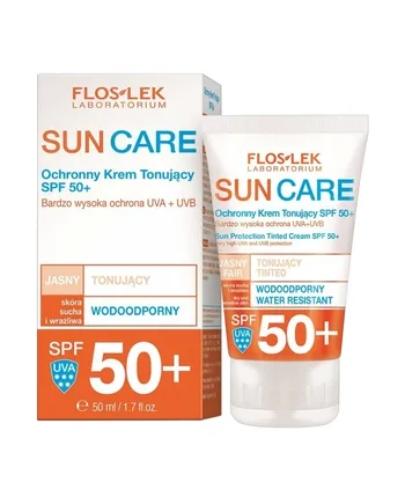 Flos-Lek Sun Care Krem tonujący ochronny SPF 50+, 50 ml zdjęcie