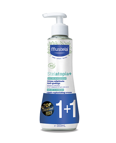 Mustela Duopak Stelatopia+ Krem uzupełniający lipidy, 2x300 ml zdjęcie