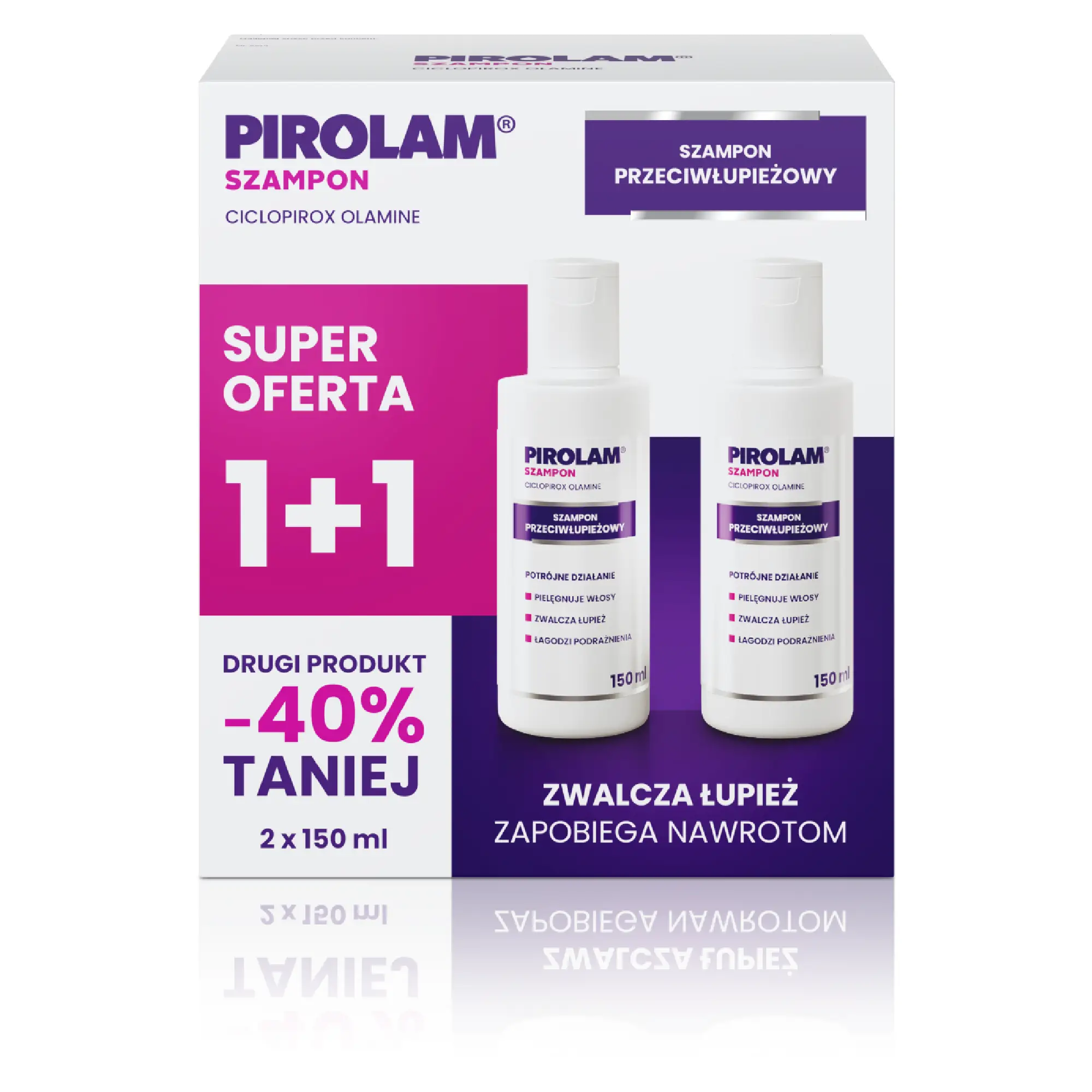 Pirolam Szampon przeciwłupieżowy, 2 x 150 ml zdjęcie