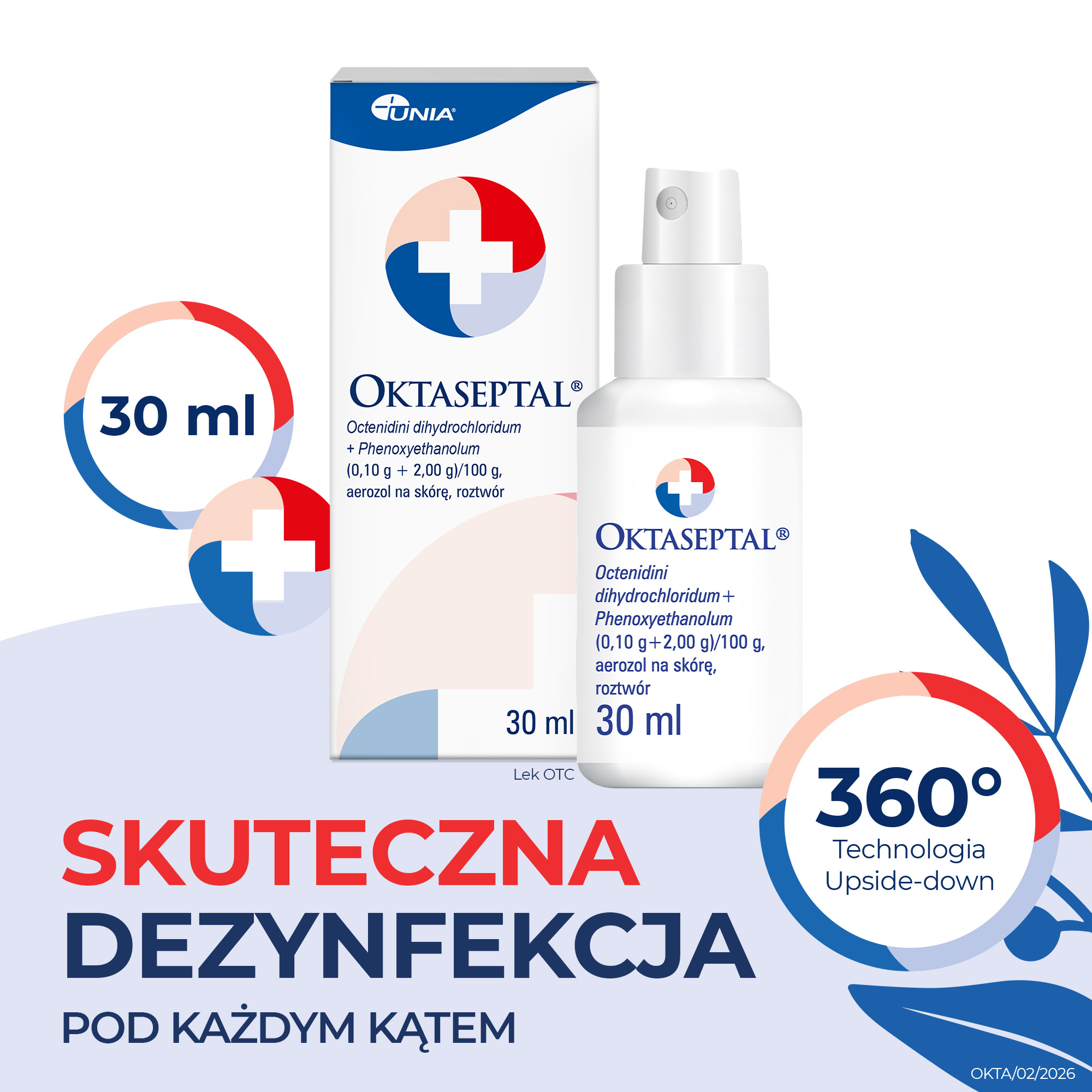 Oktaseptal aerozol na skórę roztwór, 30 ml