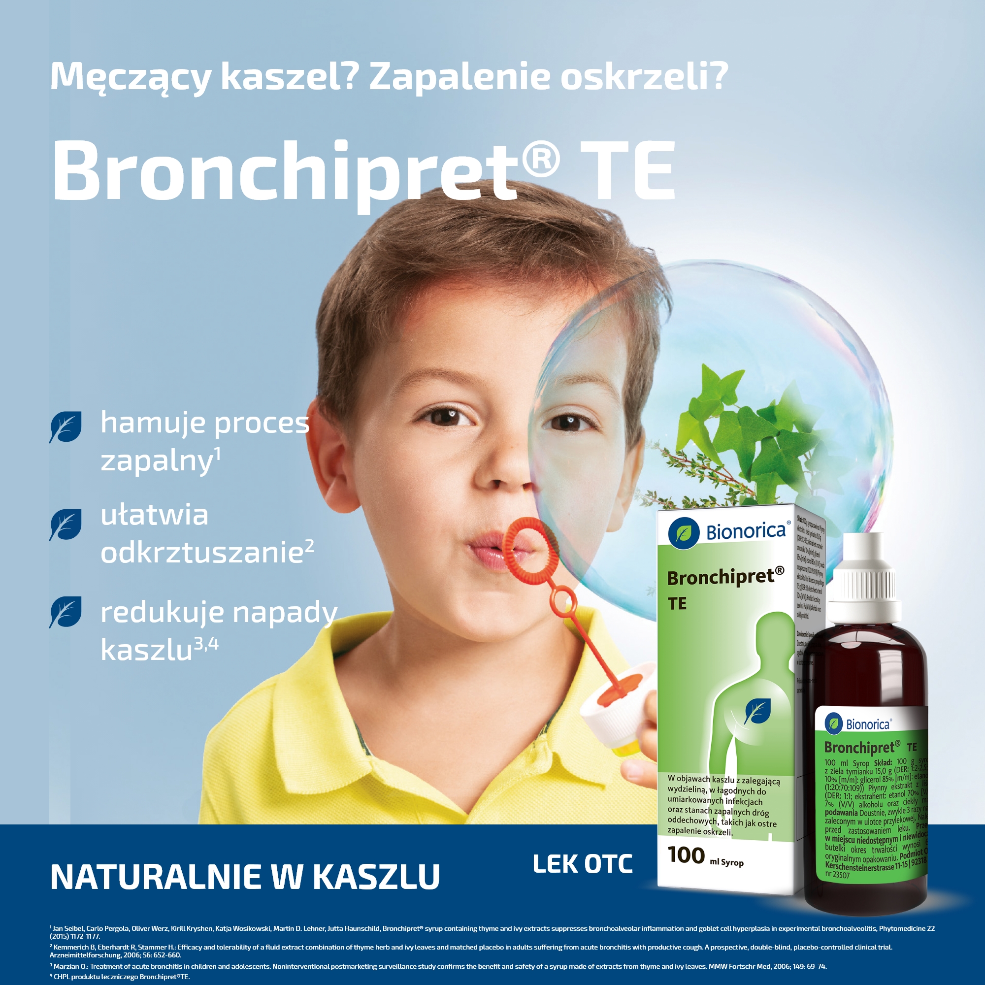 Bionorica Bronchipret TE 15 g + 1,5 g syrop 100 ml