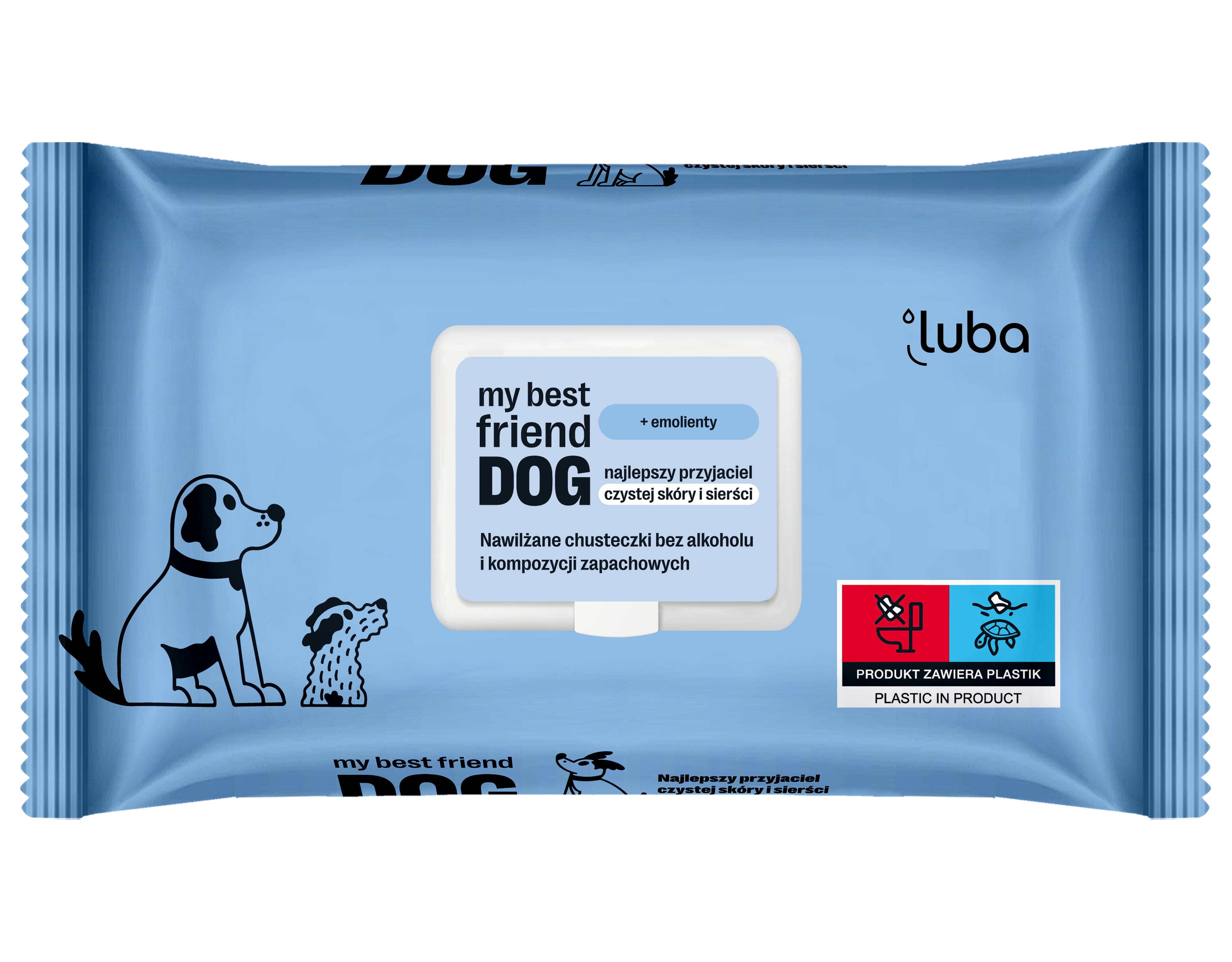 Luba my best friend DOG najlepszy przyjaciel czystej skóry i sierści, 60 sztuk