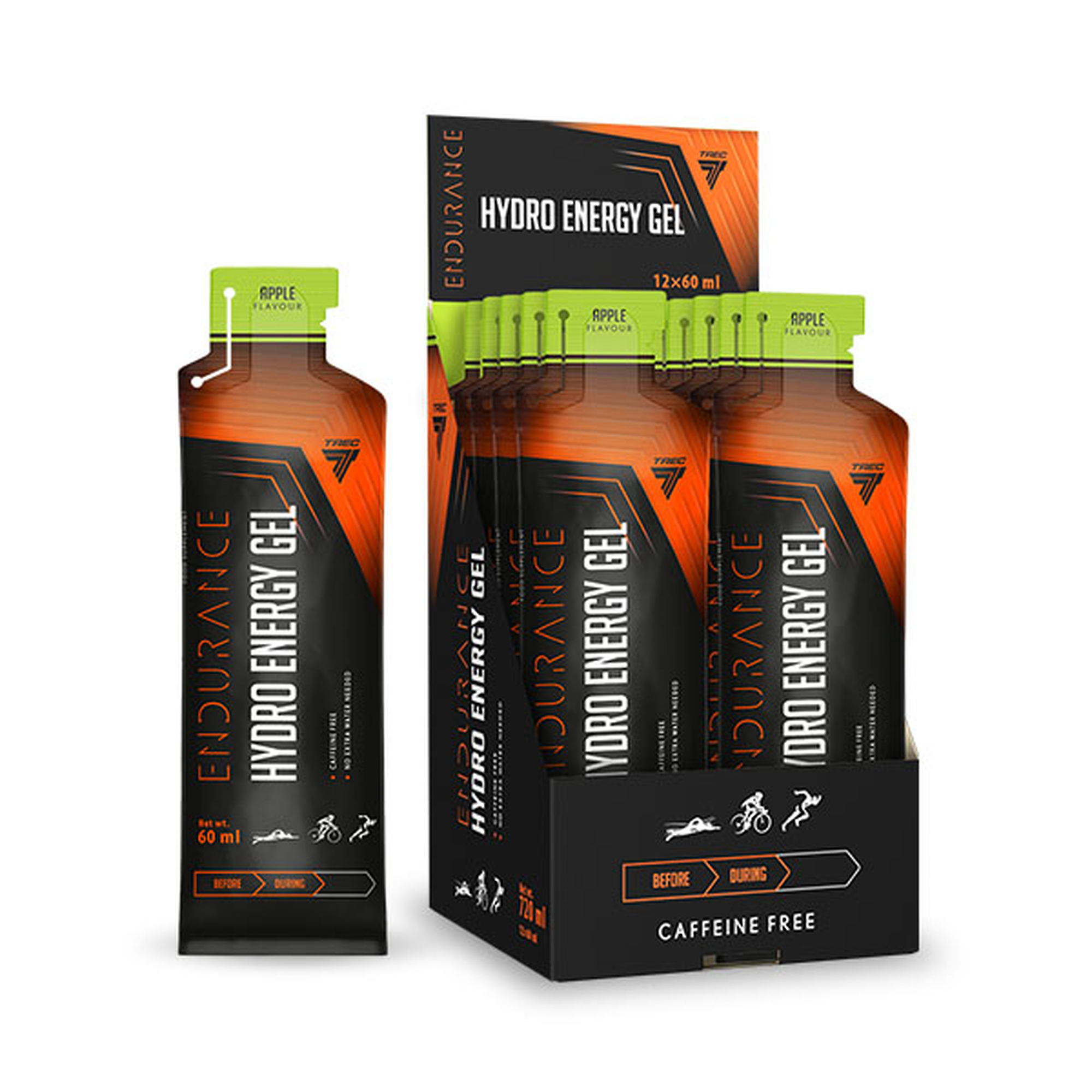 Trec Endurtance Hydro Energy Gel Apple, płyn, 60 ml