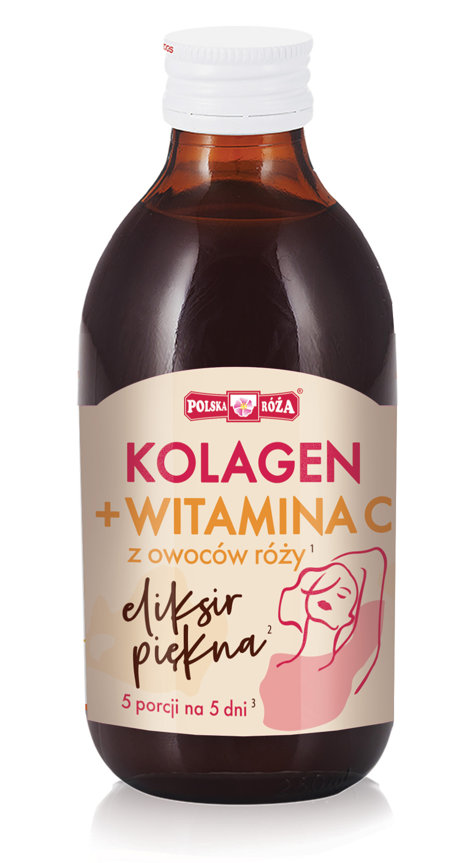 Polska Róża, Kolagen + Witamina C, Eliksir piękna, 250 ml zdjęcie