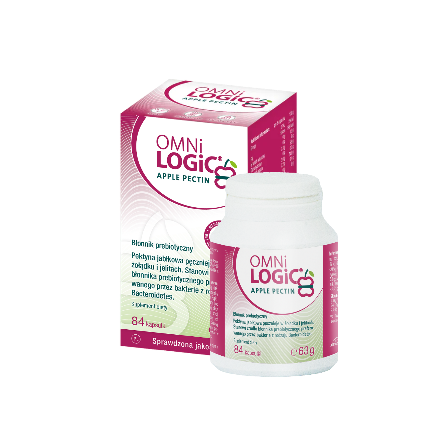 Omni-Logic ApplePectin, kapsułki, 84 sztuki