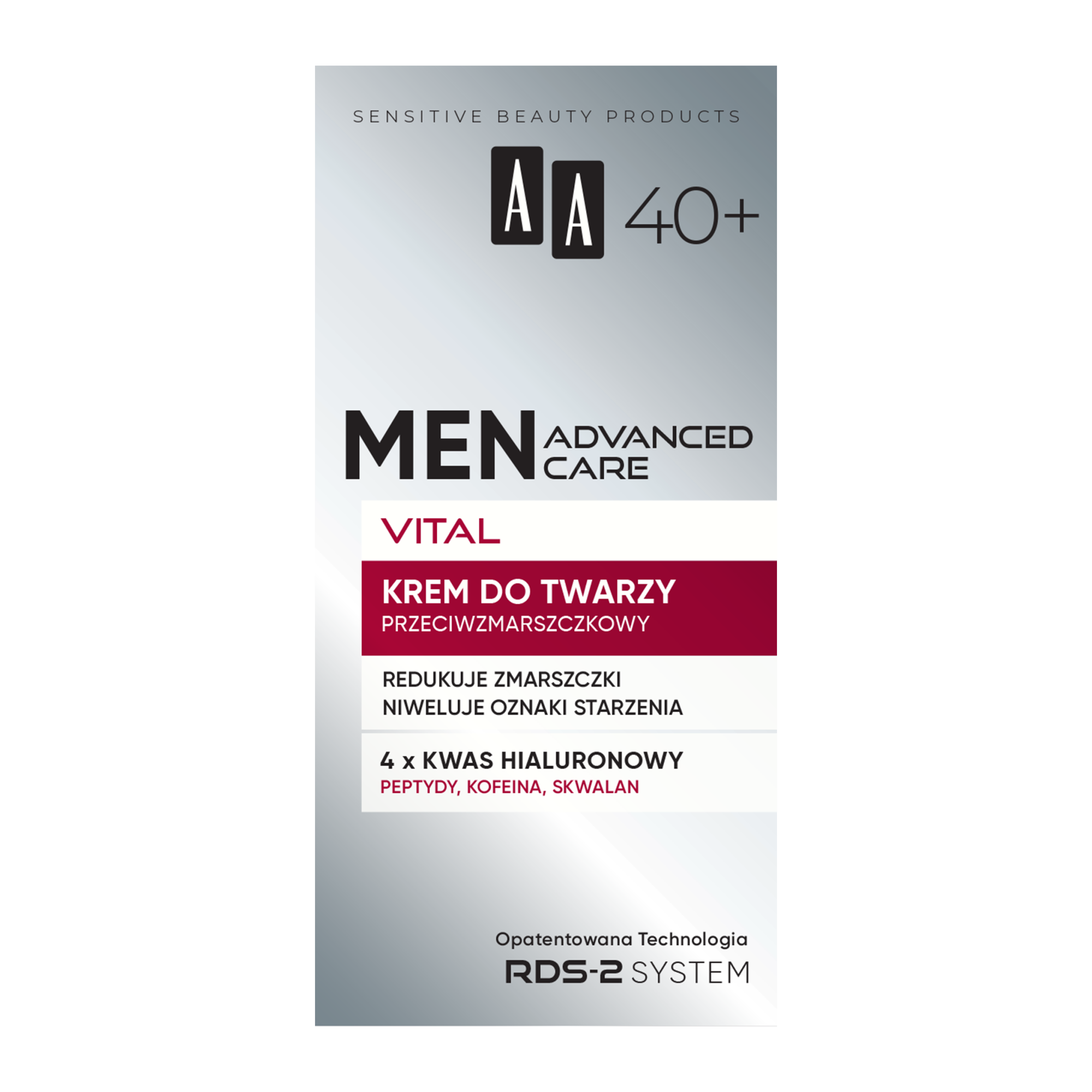 AA Men Advanced Care Vital 40+ Krem do twarzy przeciwzmarszczkowy, 50 ml zdjęcie