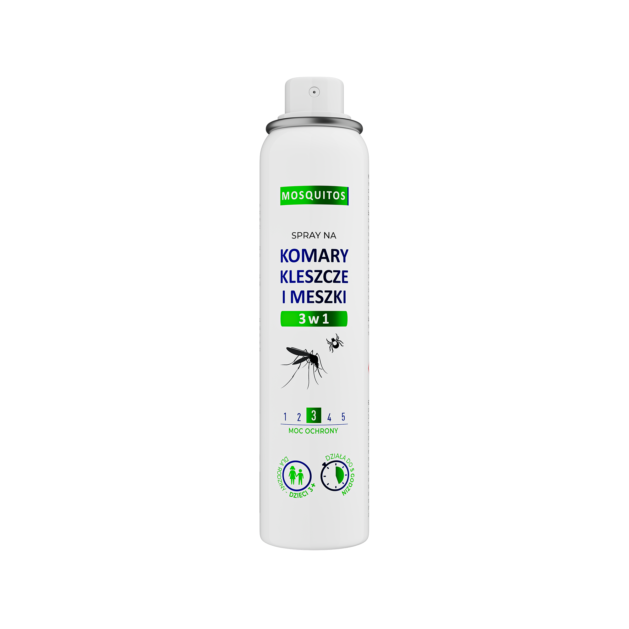 Moskitos Spray na komary, kleszcze i meszki 3w1, 90 ml