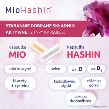 MioHashin, 60 kapsułek Mio + 30 kapsułek Hashin