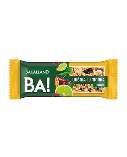Bakalland BA! Baton zbożowy Wiśnia i limonka Relax, 38 g zdjęcie