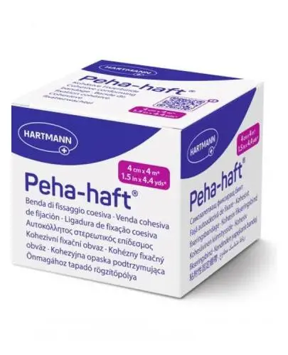 Peha-Haft Opaska podtrzymująca kohezyjna 4 cm x 4 m, 1 sztuka zdjęcie
