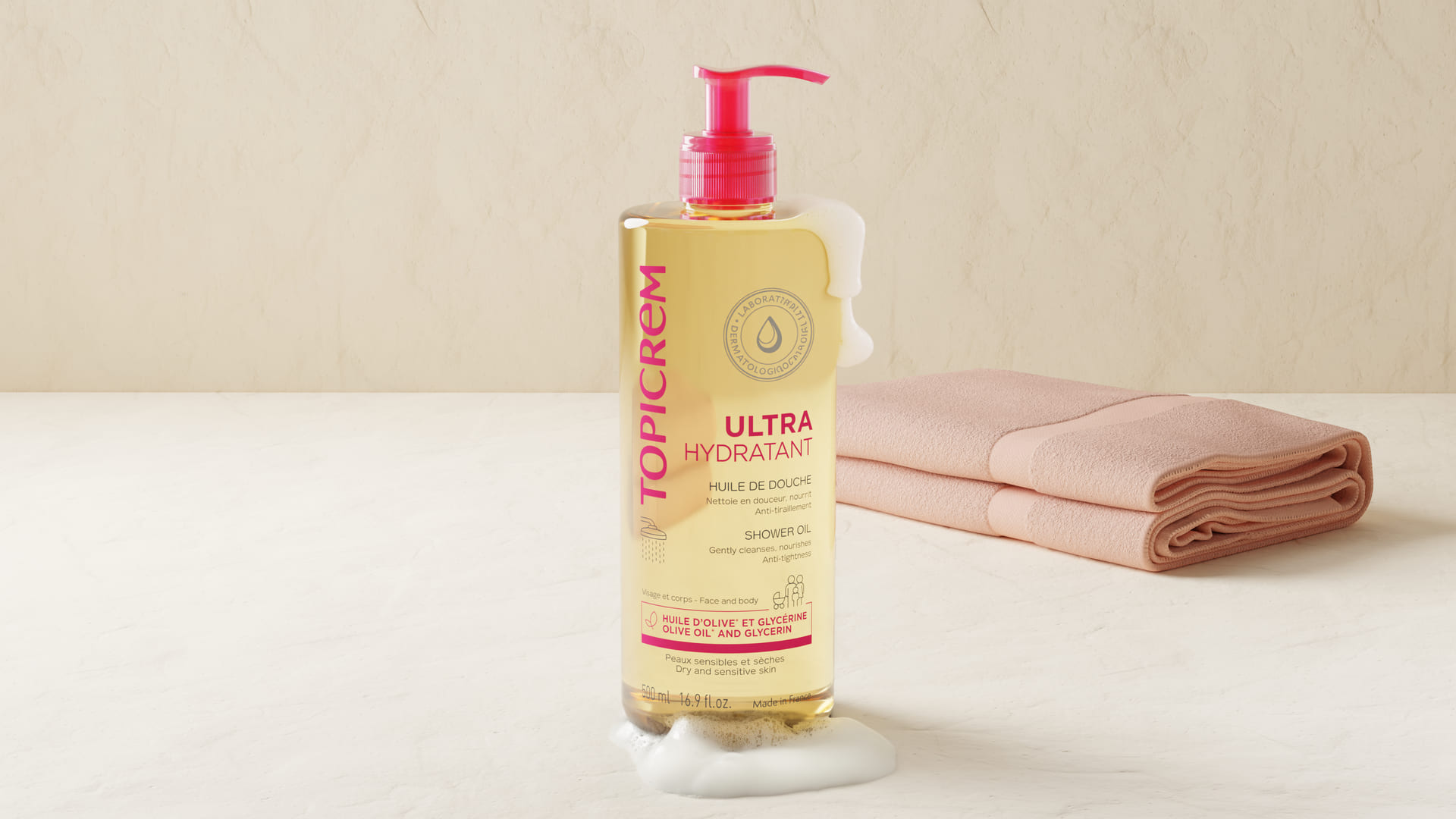 Topicrem, Ultra-Moisturizing Shower Oil, ultra-nawilżający olejek pod prysznic, 1000 ml