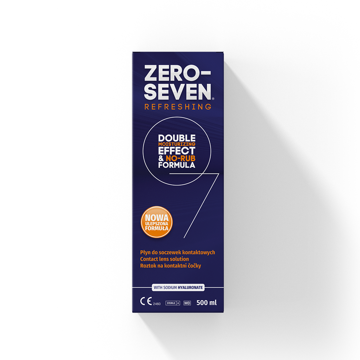 Zero Seven, płyn do soczewek kontaktowych, 500 ml