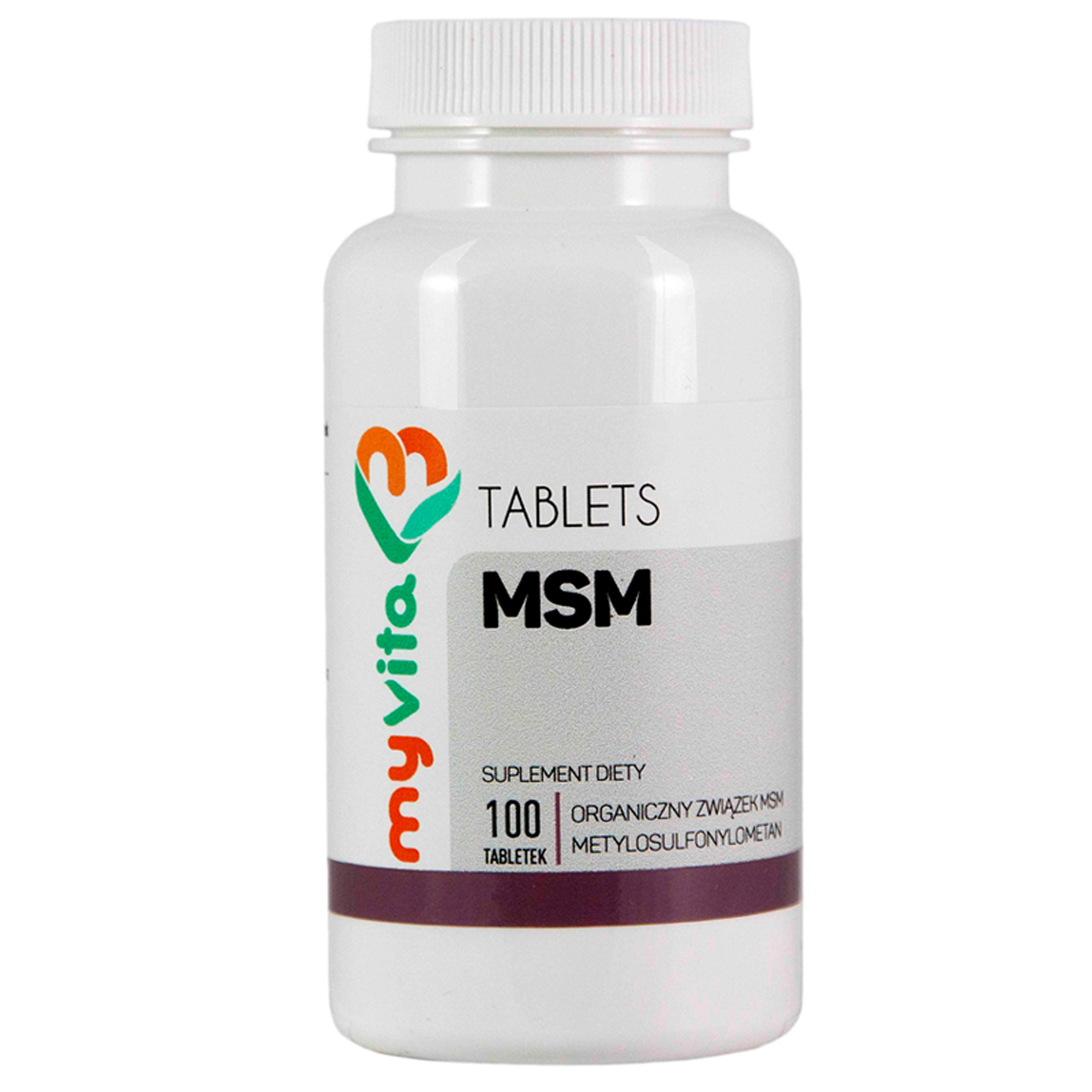 MyVita MSM 500 mg, 100 tabl. zdjęcie