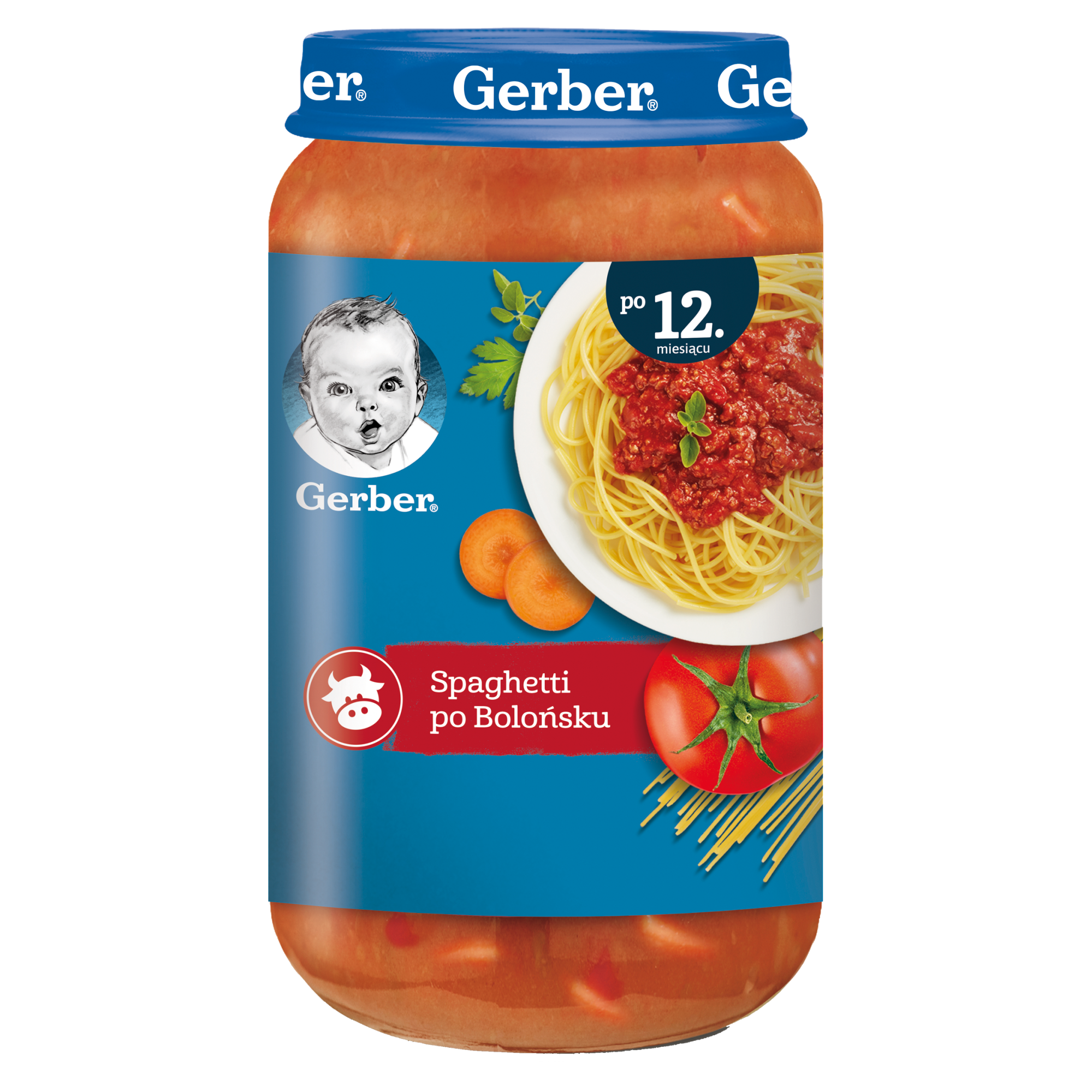 GERBER JUNIOR Obiadek spaghetti po bolońsku po 12 miesiącu - 250 g zdjęcie