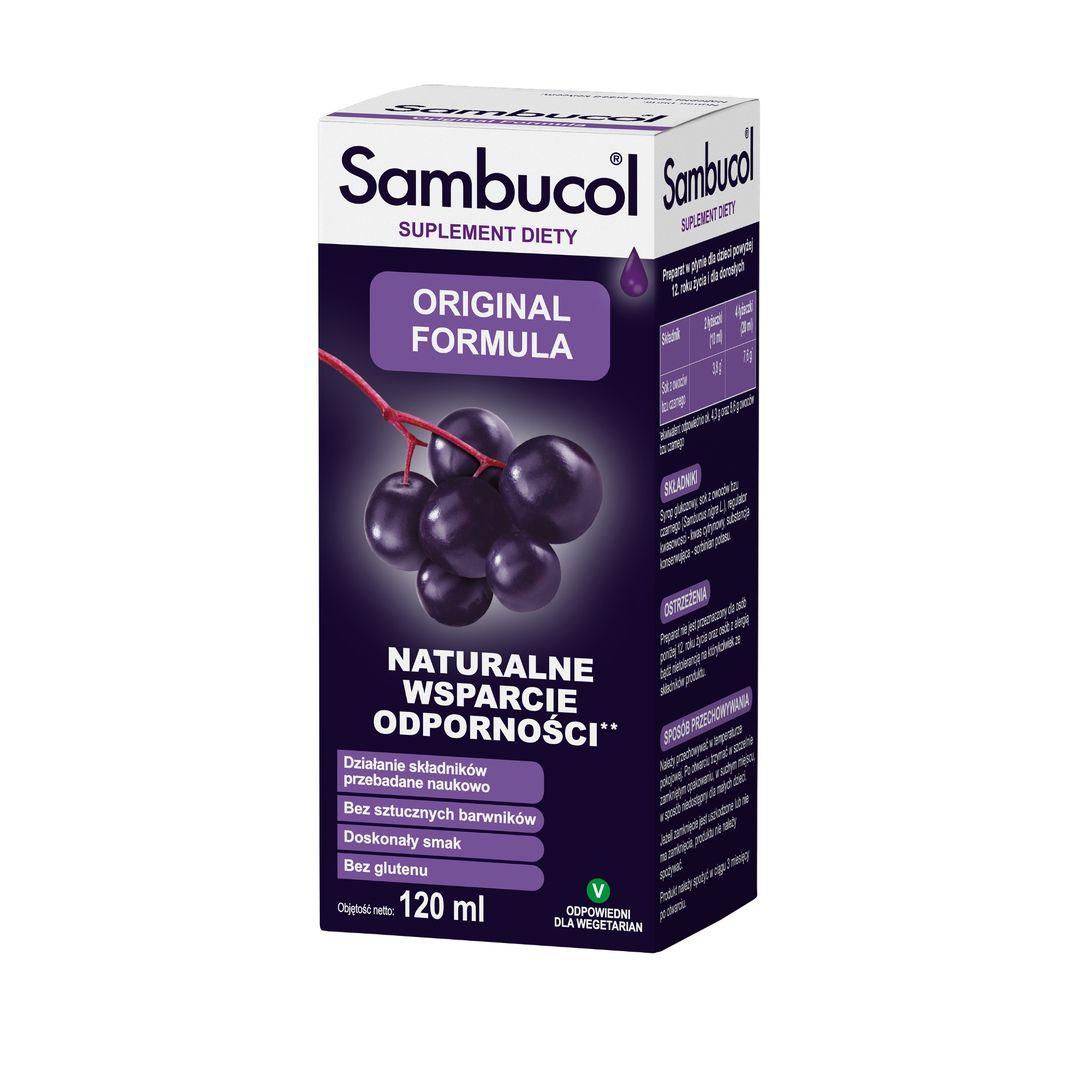 SAMBUCOL ORIGINAL FORMULA - 120 ml zdjęcie