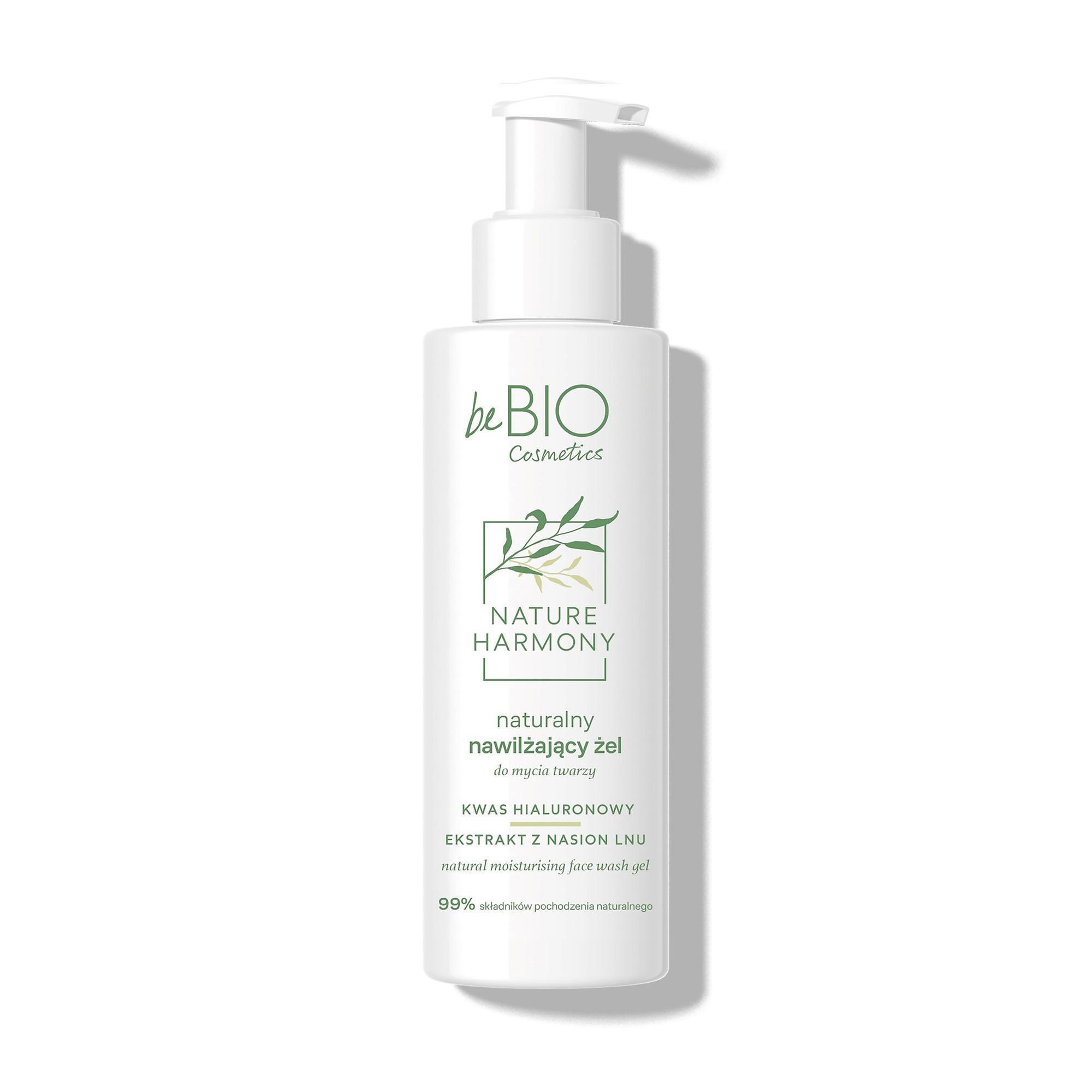 BeBIO Nature Harmony Naturalny nawilżający żel do mycia twarzy, 150 ml zdjęcie