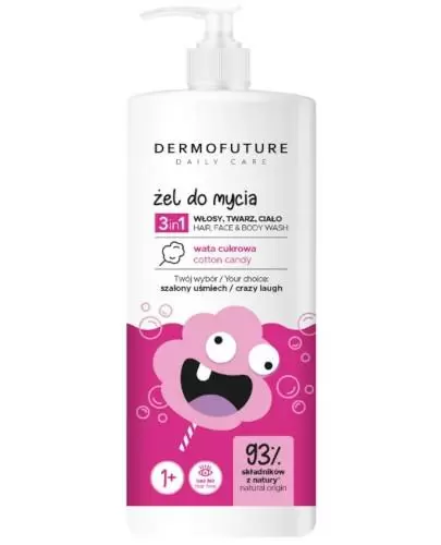 DermoFuture żel do mycia 3w1 wata cukrowa 500 ml zdjęcie