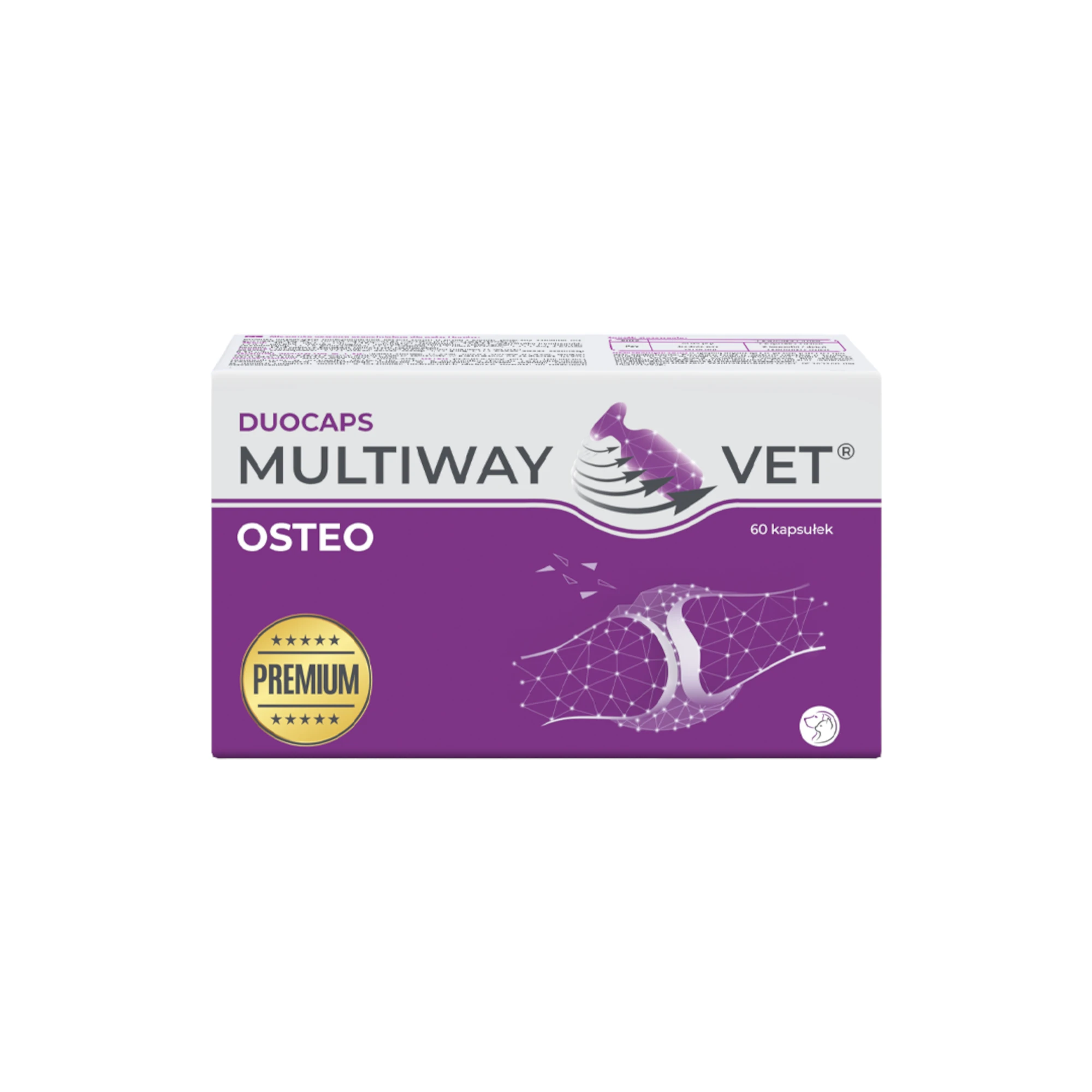 Multiway Vet Duocaps Osteo, na stawy dla psa i kota, 60 kapsułek twist-off