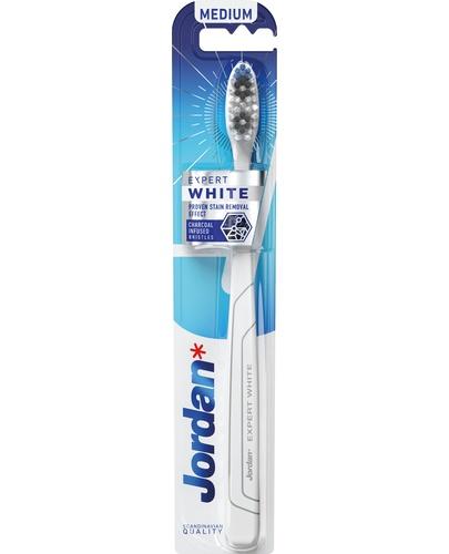 JORDAN Expert White medium, szczoteczka do zębów, 1 sztuka zdjęcie