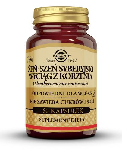 Solgar Żeń-szeń Syberyjski wyciąg z korzenia 60 kapsułek  zdjęcie