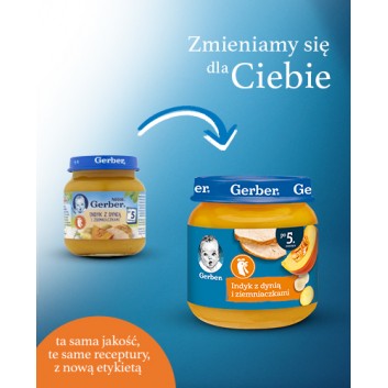 Gerber indyk z dynią z ziemniaczkami po 5 miesiącu 125 g