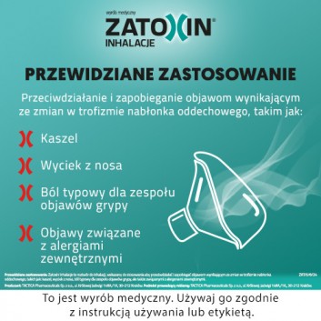 Zatoxin Inhalacje 10 jednodawkowych fiolek po 3 ml