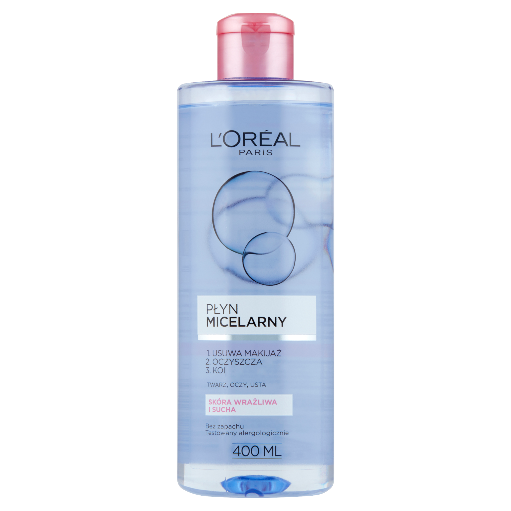 L'OREAL SKIN EXPERT Płyn micelarny do skóry wrażliwej i suchej - 400 ml zdjęcie