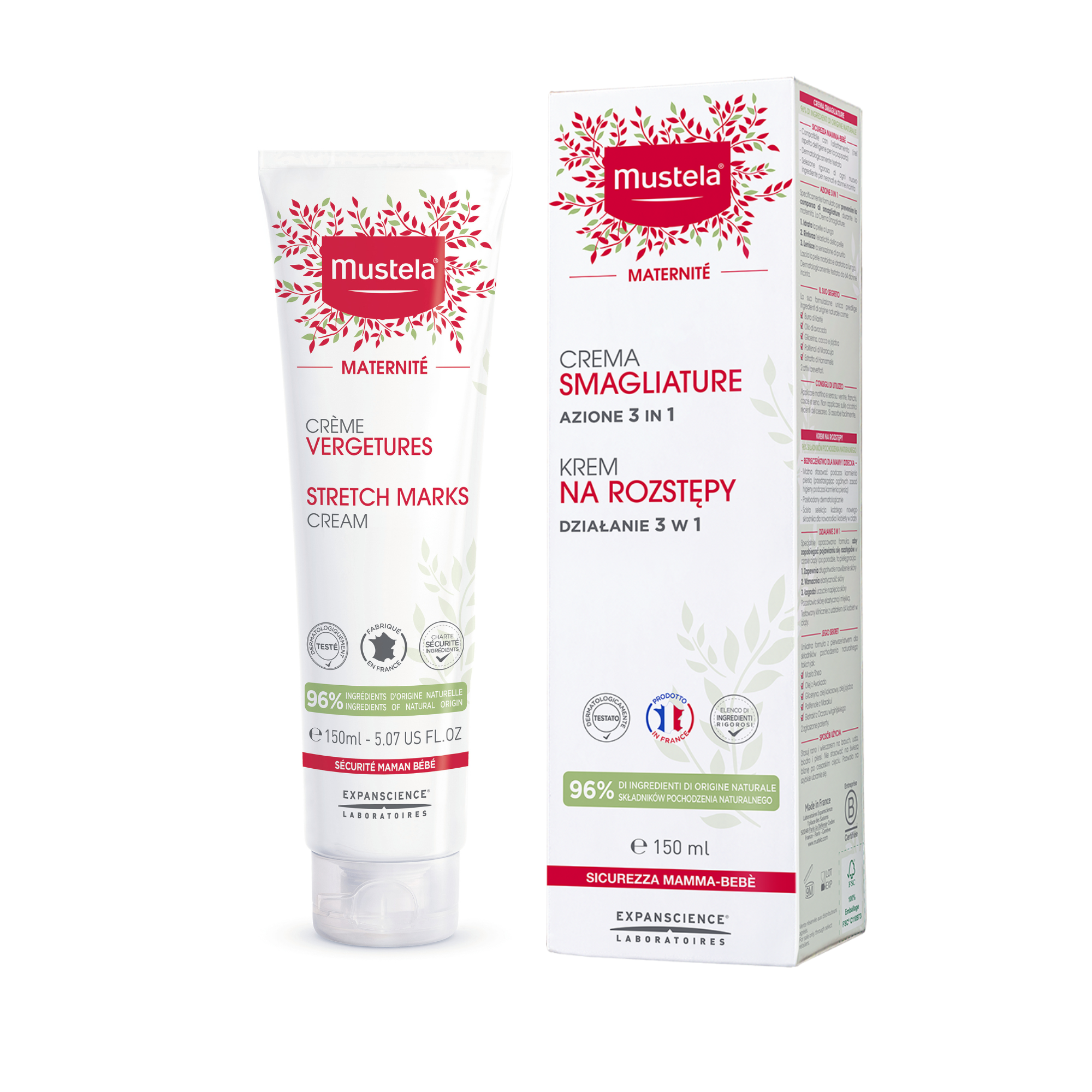 Mustela Maternite krem na rozstępy 3w1 150 ml zdjęcie