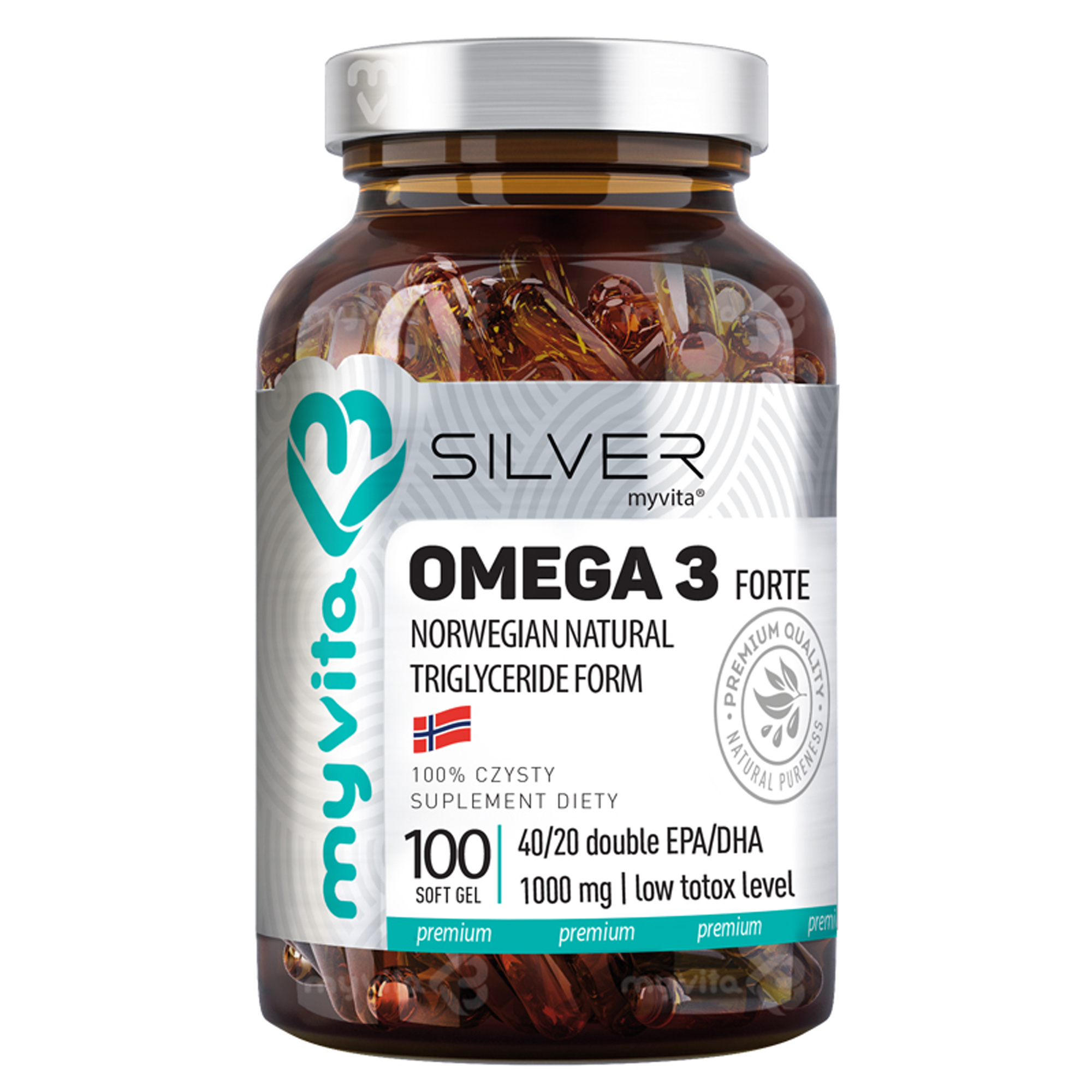 MyVita Silver Omega 3 Forte 100 kapsułek zdjęcie