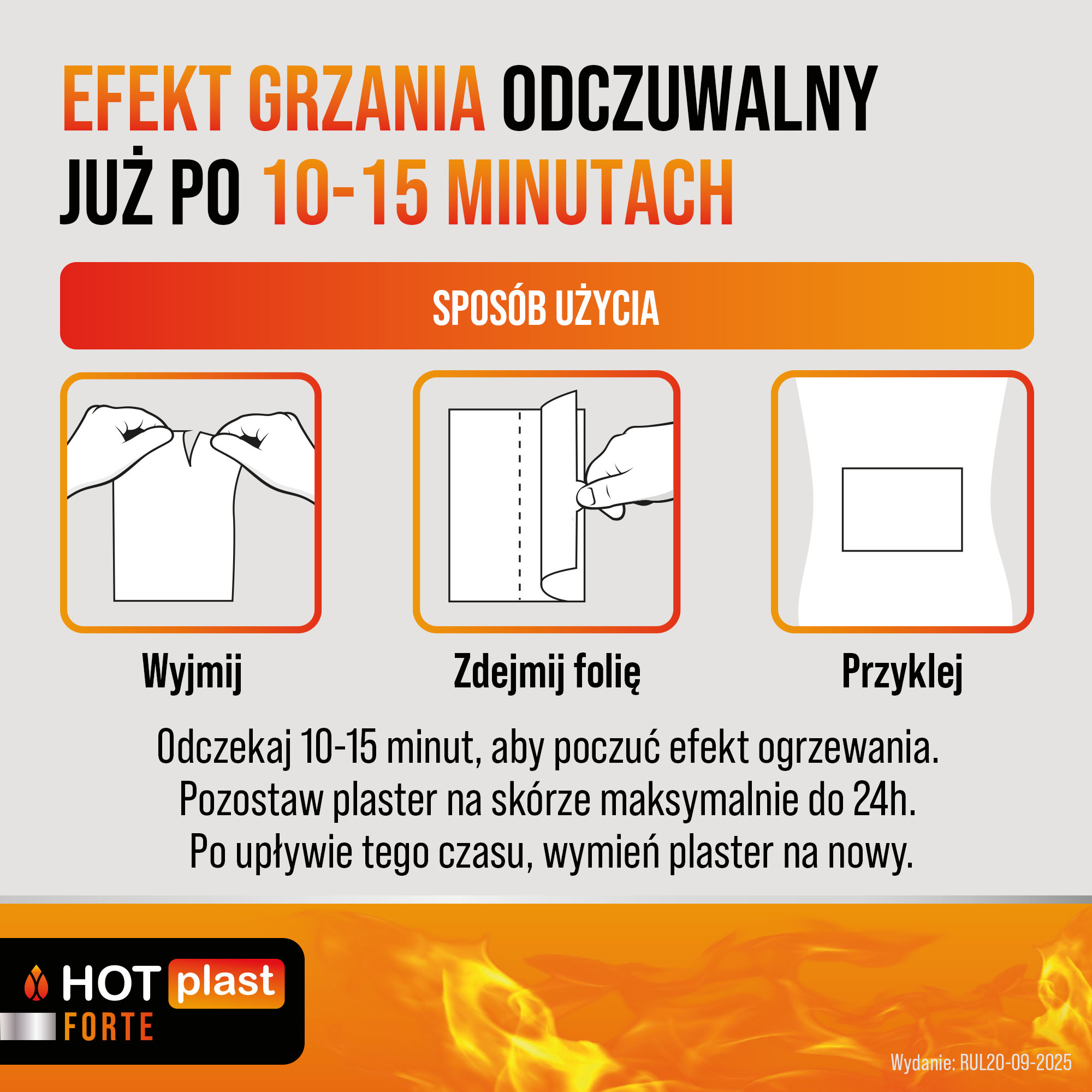 Hot plast Forte plaster rozgrzewający 9 x 14 cm 1 sztuka
