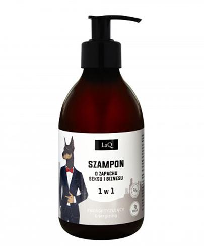 LaQ Doberman Szampon dla facetów 1 w 1, 300 ml, cena, opinie, stosowanie zdjęcie