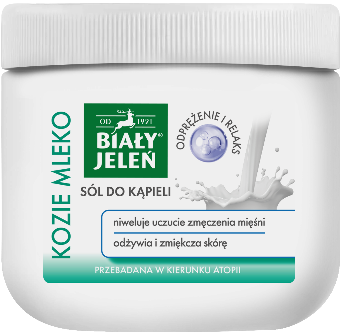 Biały Jeleń Sól do kąpieli Kozie mleko, 500 g zdjęcie