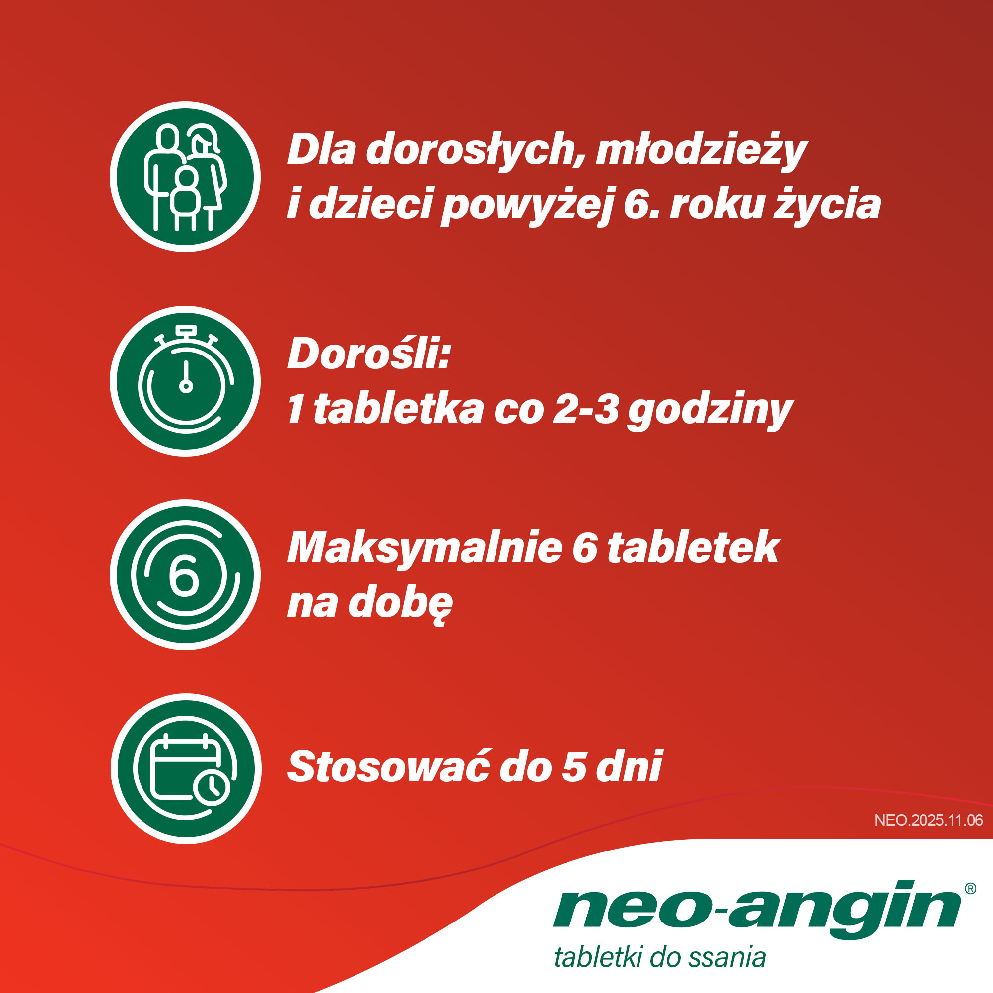 Neo-Angin bez cukru 24 tabletki