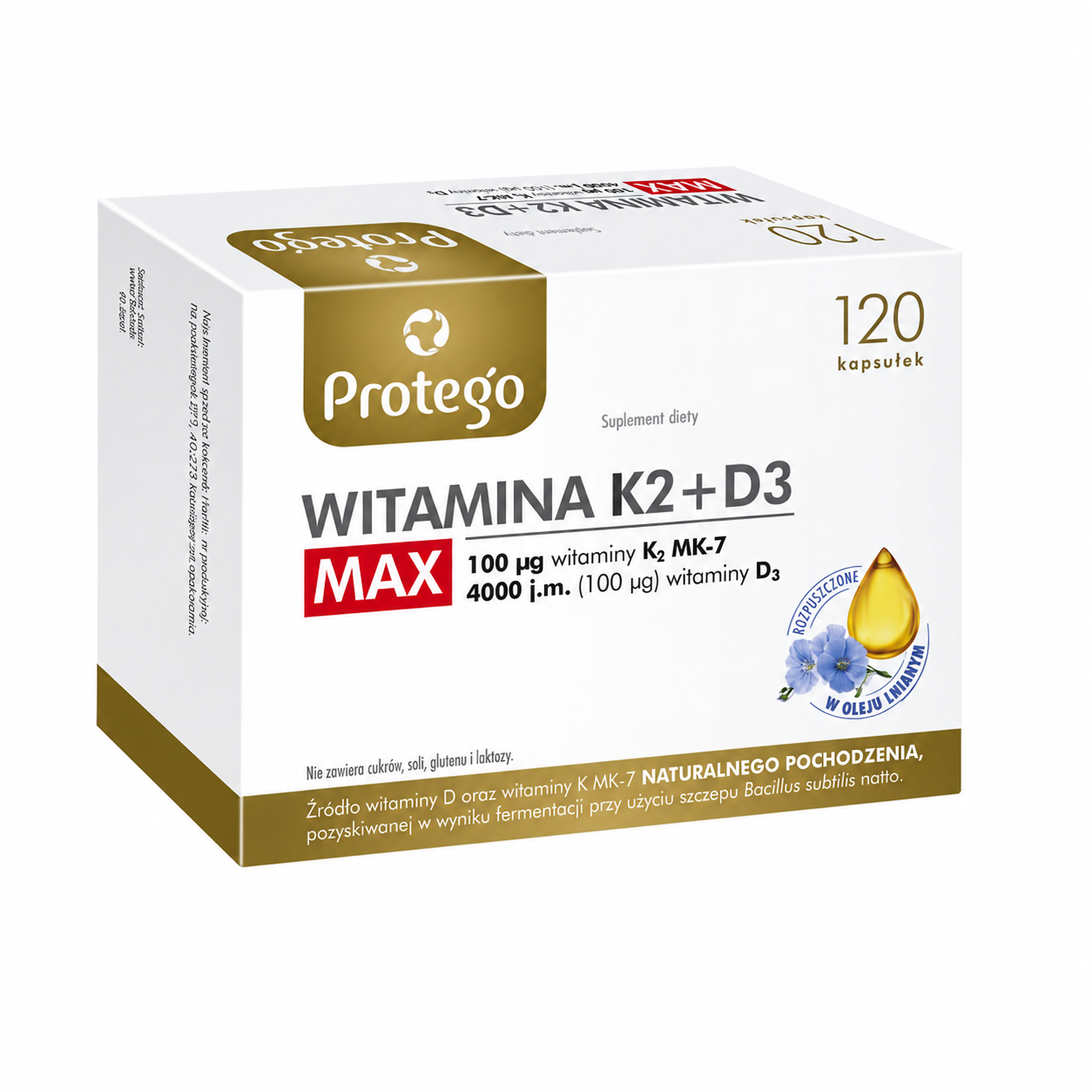 Protego Witamina K2+D3 MAX, 120 kapsułek zdjęcie