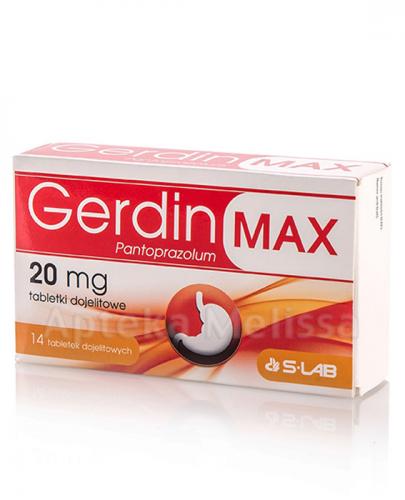 GERDIN MAX 20 mg tabletki dojelitowe, na zgagę, 14 tabl. zdjęcie