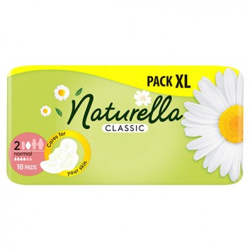 Naturella Classic Normal Podpaski ze skrzydełkami, 18 sztuk