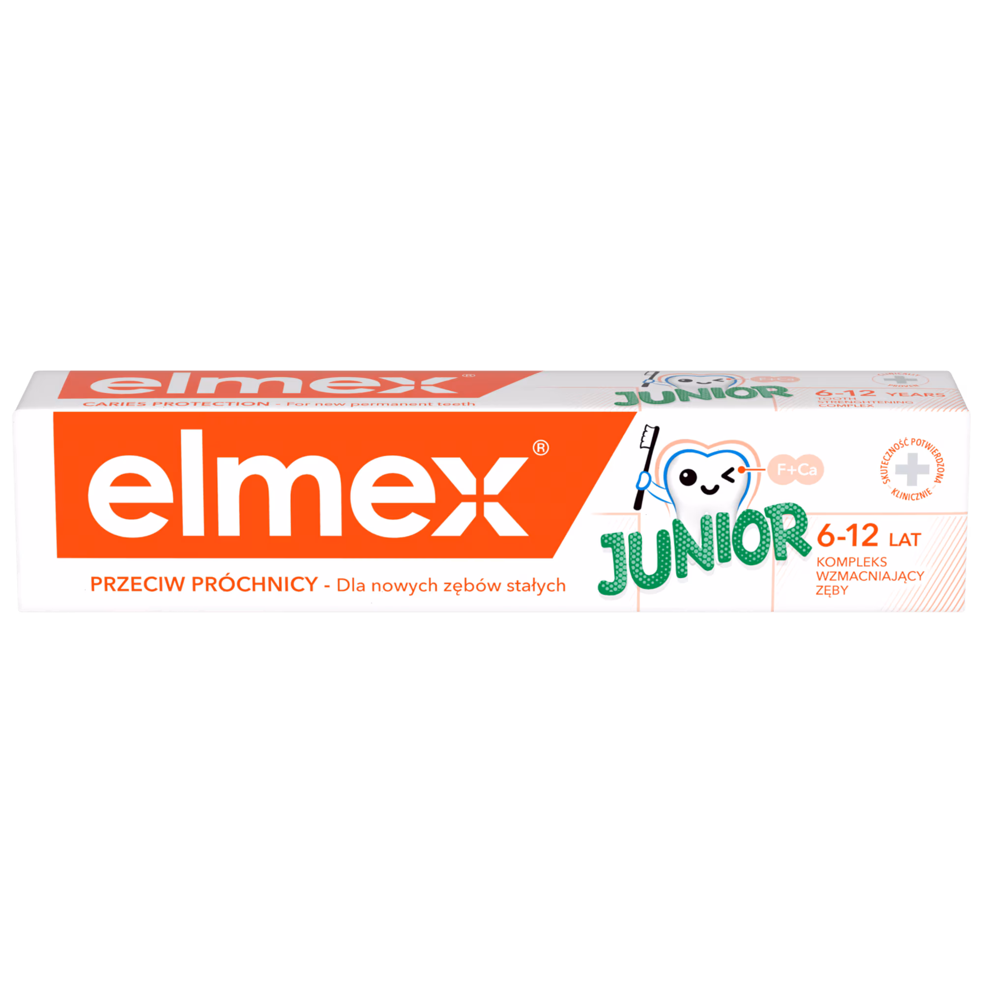 Elmex Junior, pasta do zębów z aminofluorkiem, dla dzieci 6-12 lat, 75 ml zdjęcie
